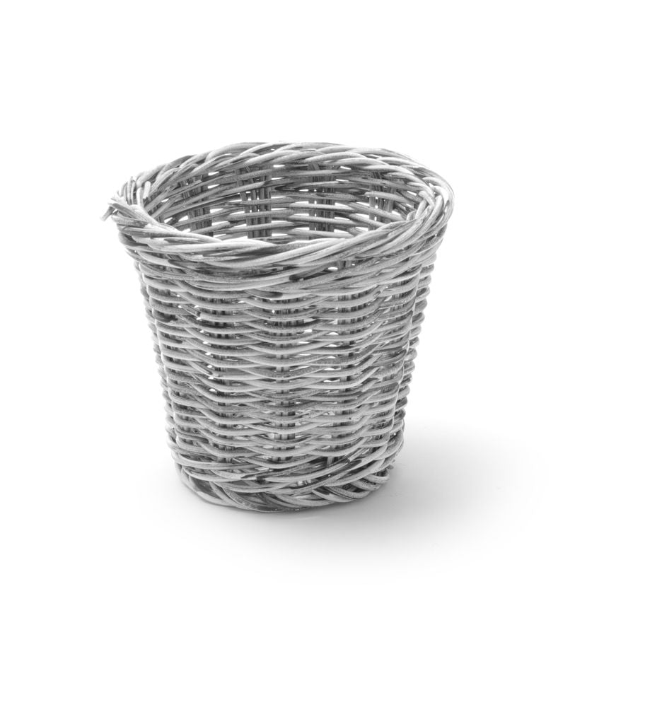 Panier snack, HENDI, Gris clair, ⌀130x(H)110mm