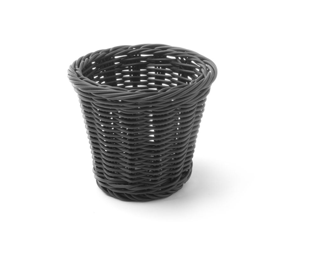 Panier snack, HENDI, Noir, ⌀130x(H)110mm