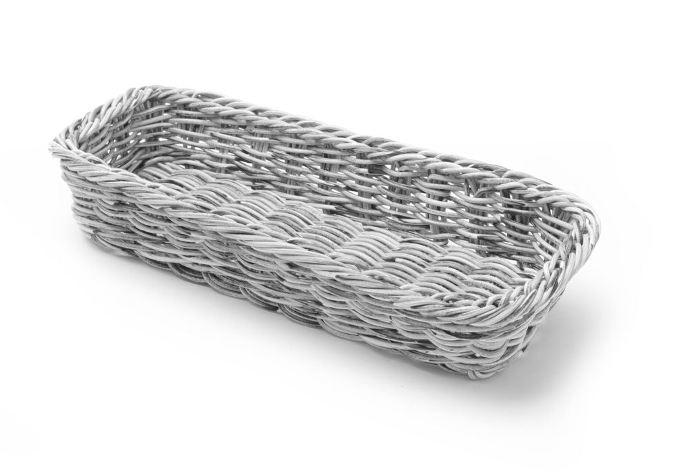 Corbeille à couvert, HENDI, Gris clair, 270x100x(H)45mm