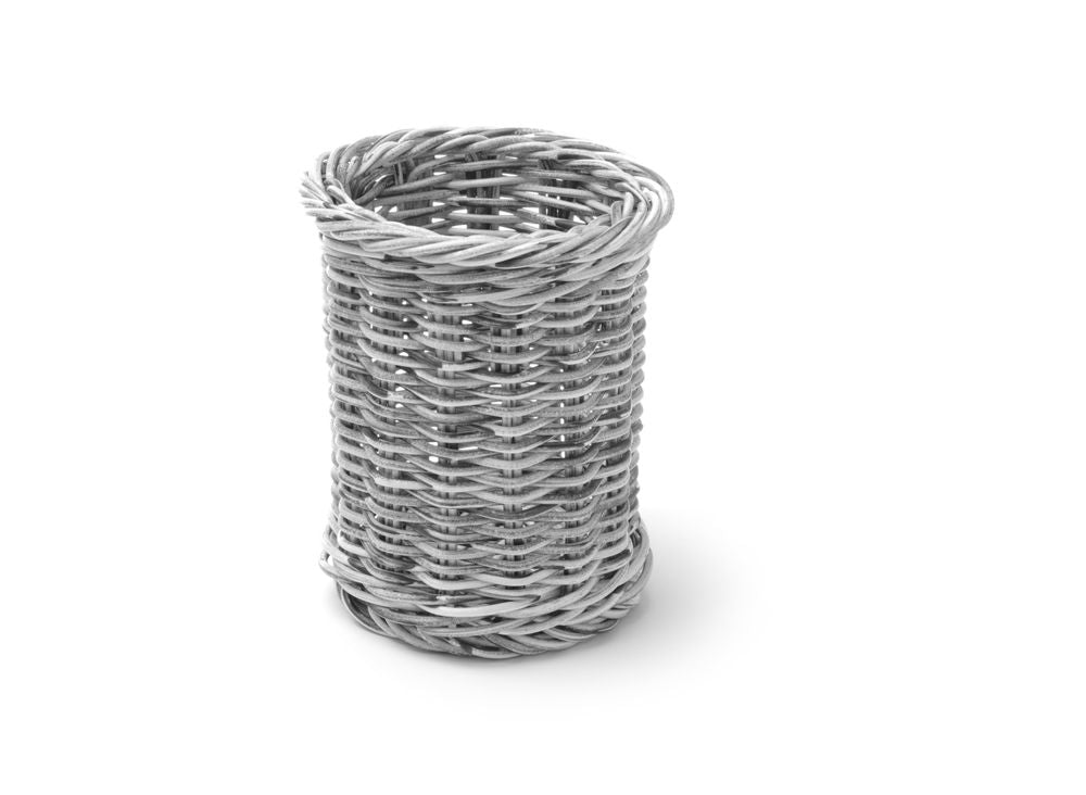 Corbeille à couvert, HENDI, Gris clair, ⌀100x(H)120mm