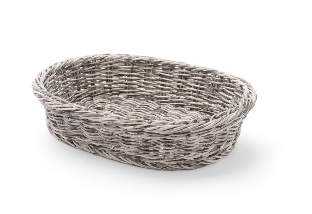 Corbeille à pain ovale, HENDI, Gris clair, 320x230x(H)70mm