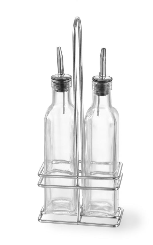 Ménagère pour huile et vinaigre, HENDI, 2x0,237L, 0,47L, 115x60x(H)325mm