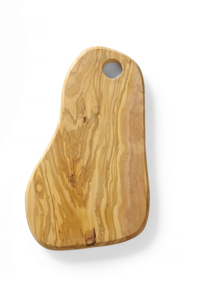 Plateau à fromage avec trou en bois d'olivier, HENDI, 350x210x(H)18mm