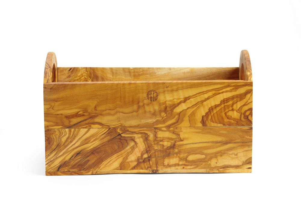 Boîte à pain en bois d'olivier, HENDI, 245x198x(H)194mm