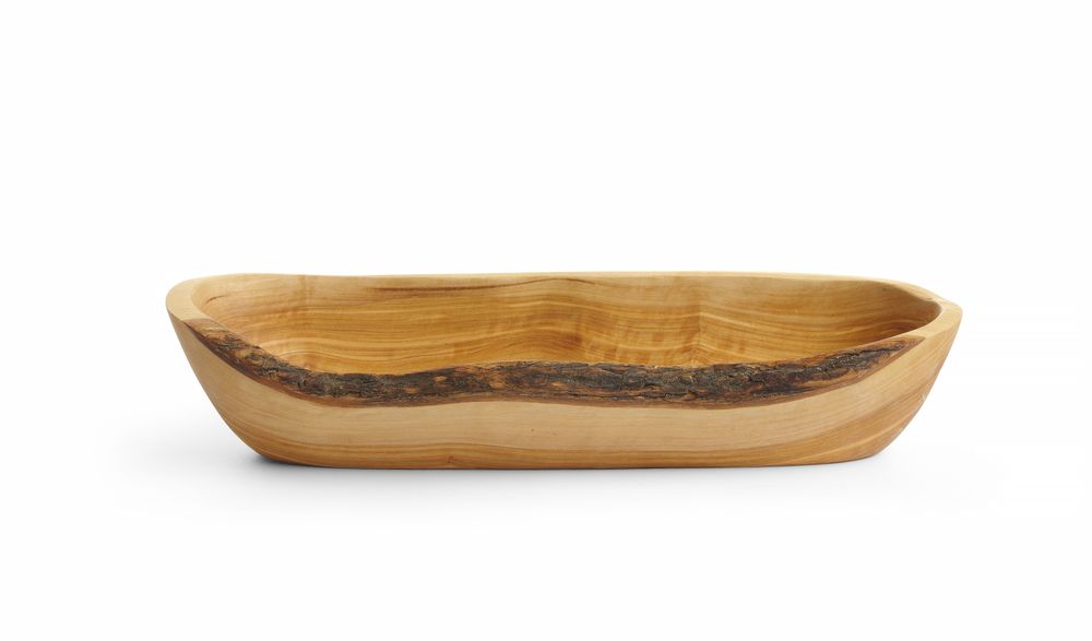 Bol oblong en bois d’olivier, HENDI, 300x95x(H)60mm