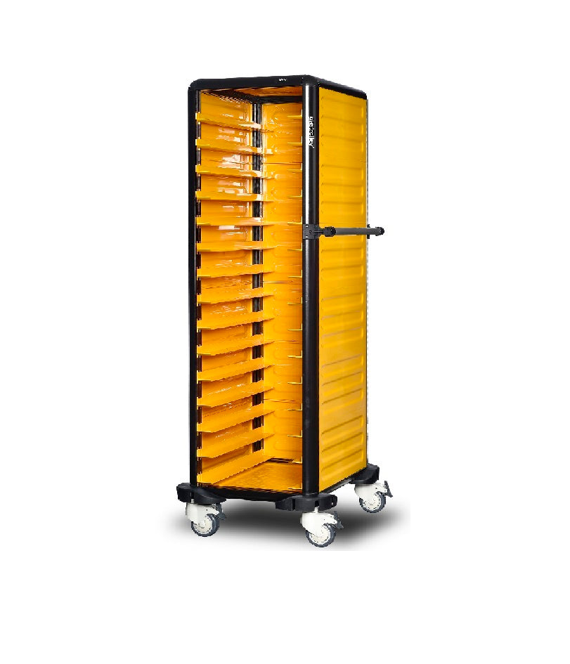 Chariot à plateau thermo  9 niveaux ouvert en façade - GASTROLLEY -  G.TT.09.S.3