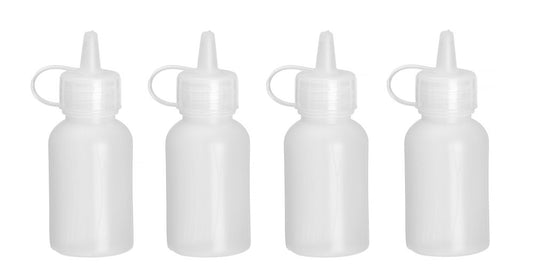 Mini flacon distributeur - set de 4 pièces, HENDI, 0,03L, Transparent, ⌀30x(H)85mm