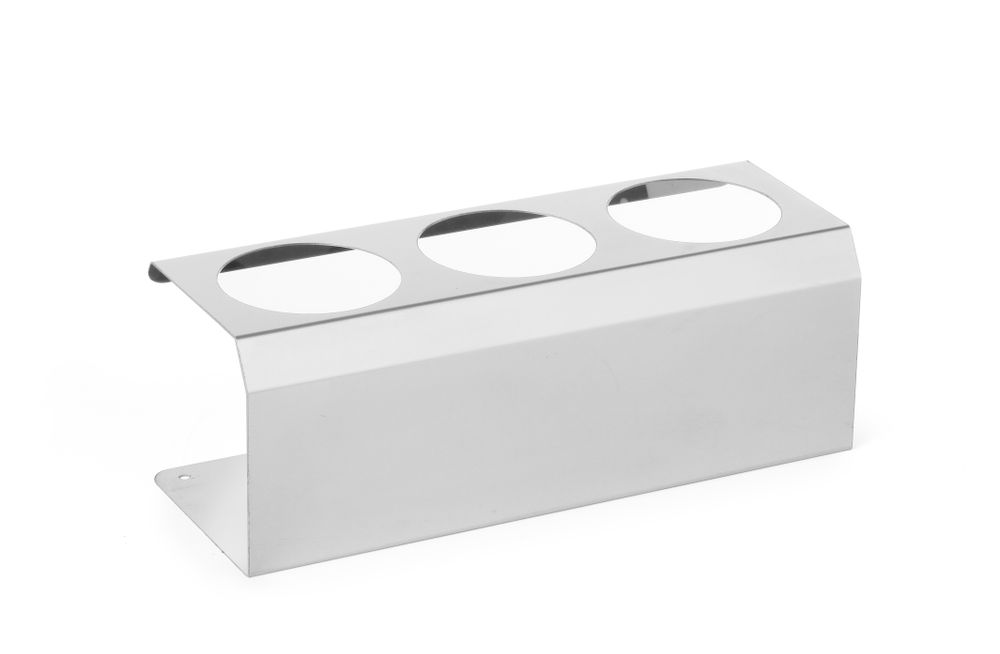 Support sauces, HENDI, 3 trous ø70 mm, 274x102x(H)98mm