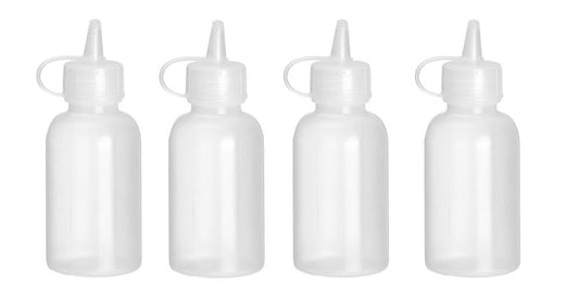 Mini flacon distributeur - set de 4 pièces, HENDI, 0,05L, Transparent, ⌀35x(H)100mm
