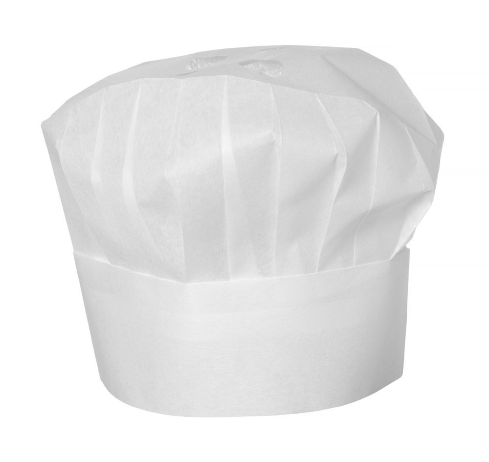 Toque chef - 10 unités, HENDI, Blanc, 10 u., ⌀600x(H)230mm