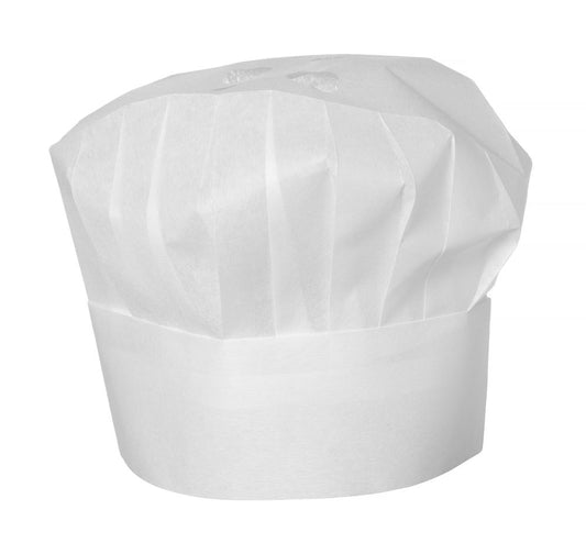 Toque chef - 10 unités, HENDI, Blanc, 10 u., ⌀600x(H)230mm