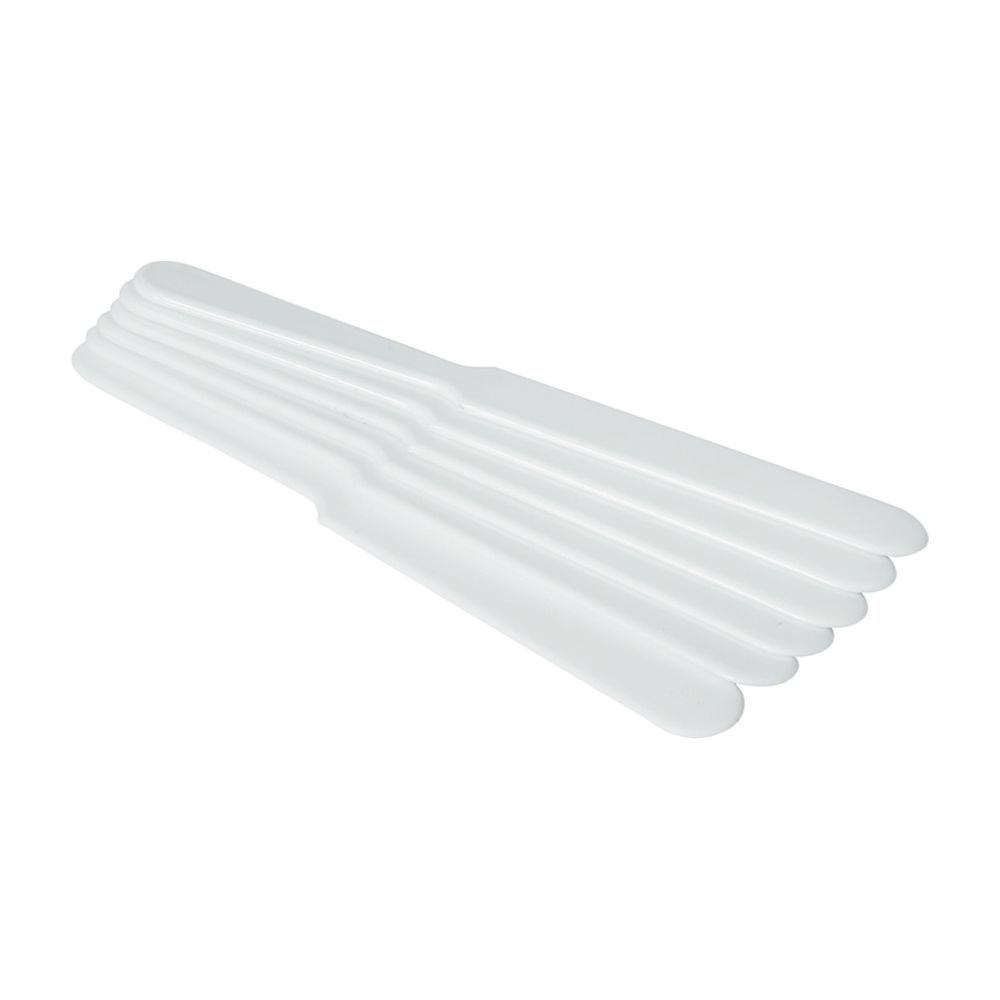 Coupe-mousse - 6 pièces, BarUp, Blanc, 6 u., 235x26mm