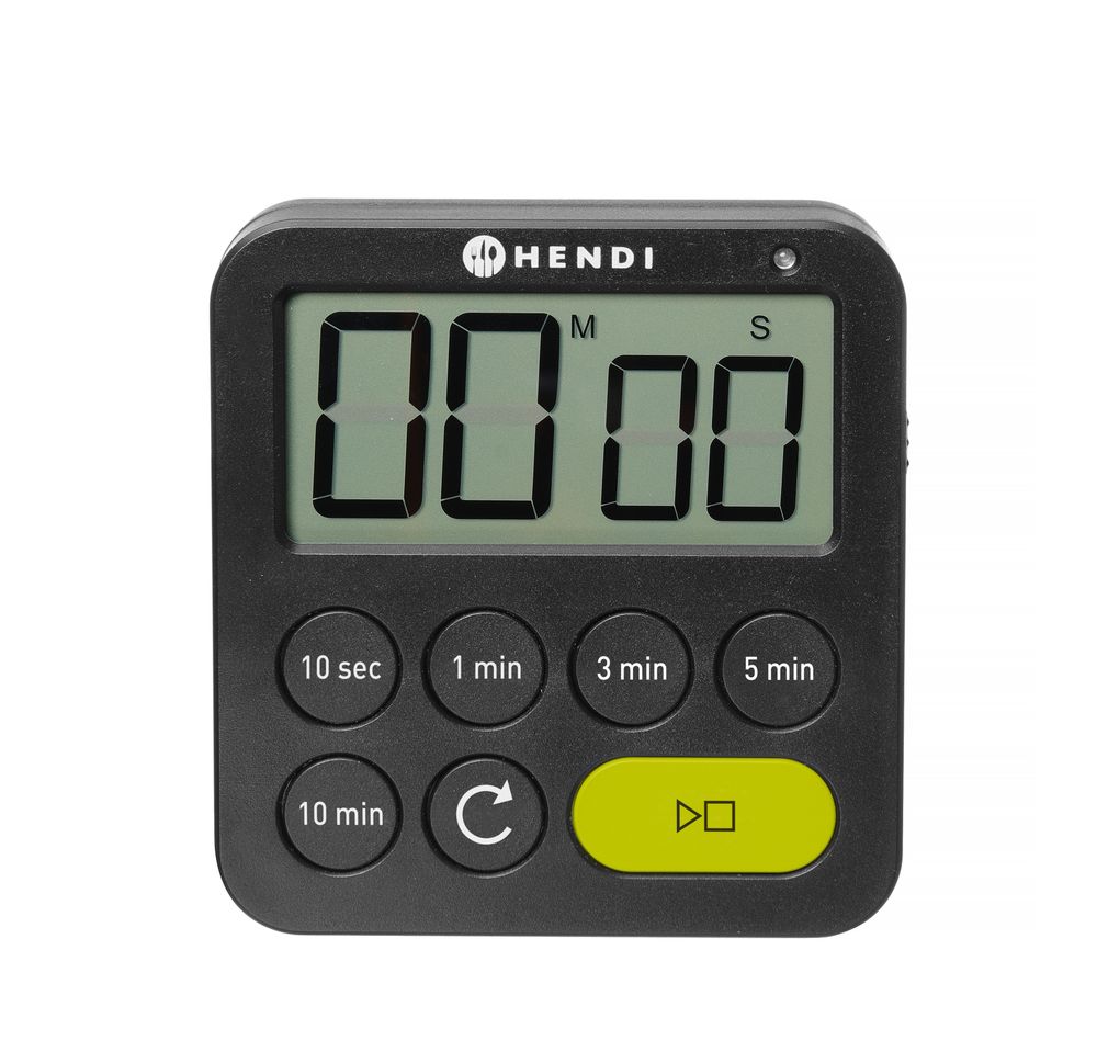 Minuteur, HENDI, Noir, 82x20x(H)88mm