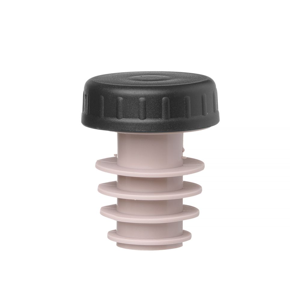 Bouchon de bouteille avec capuchon , BarUp, Noir, 6 u., ⌀xmm