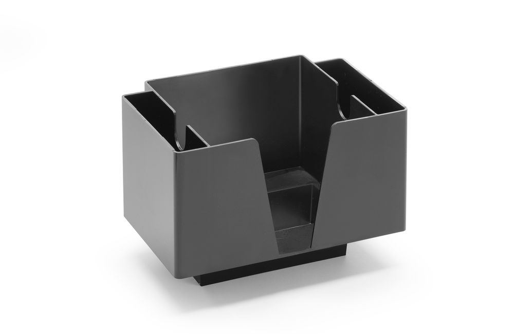 Porte-serviettes avec 3 compartiments, BarUp, Noir, 193x143x(H)136mm