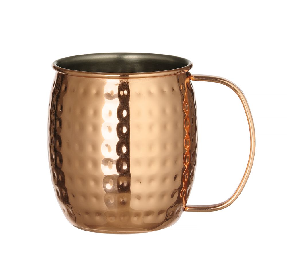 Mug cuivré, BarUp, Mug Moscow Mule, 0,5L, Cuivre, ⌀97x(H)100mm