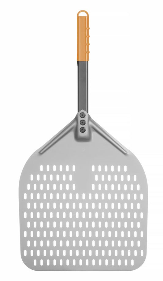 Pelle à pizza carrée perforée avec manche court, HENDI, 350x710mm