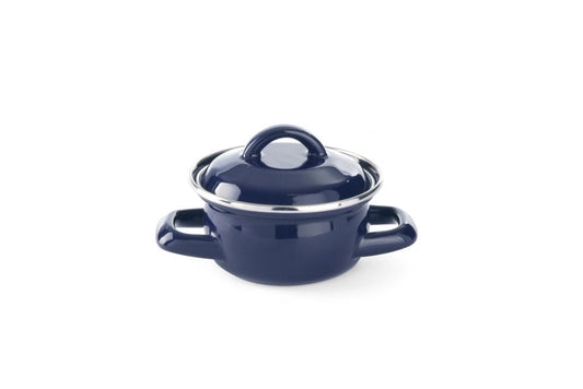 Marmite à soupe ou à sauce - avec couvercle, HENDI, bleu, 0,5L, Bleu, ⌀115x(H)95mm
