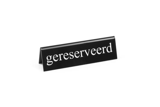 Chevalet de table réservé, HENDI, gereserveerd, 130x30x(H)38mm