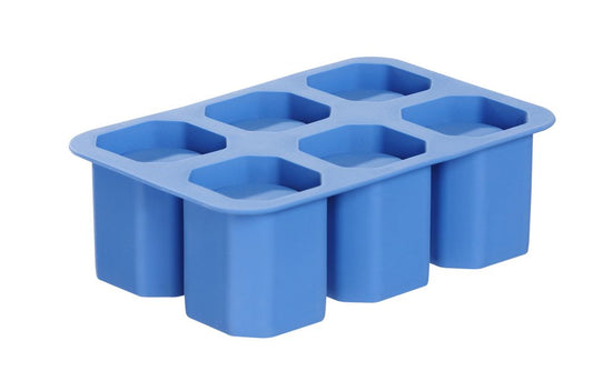 Moule à glaçons verre à shot, BarUp, Bleu, 125x190x(H)60mm