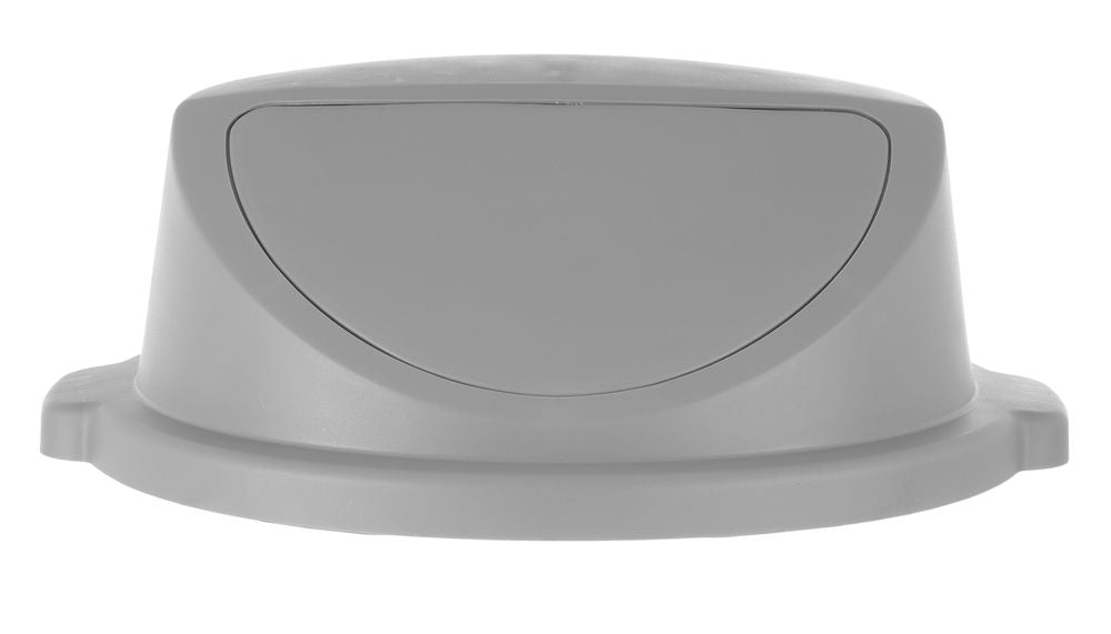 Couvercle poussoir pour poubelle ronde, AmerBox, s’installe sur 691038, Gris clair, ⌀580x(H)190mm