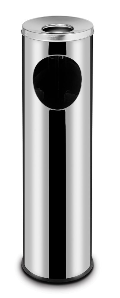 Poubelle avec cendrier, HENDI, 15L, ⌀200x(H)700mm