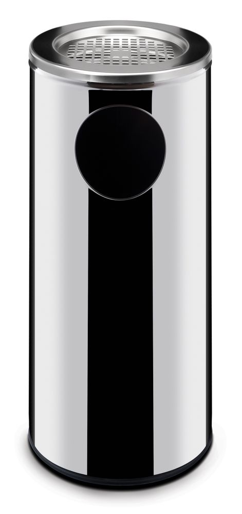 Poubelle avec cendrier, HENDI, 33L, ⌀240x(H)660mm