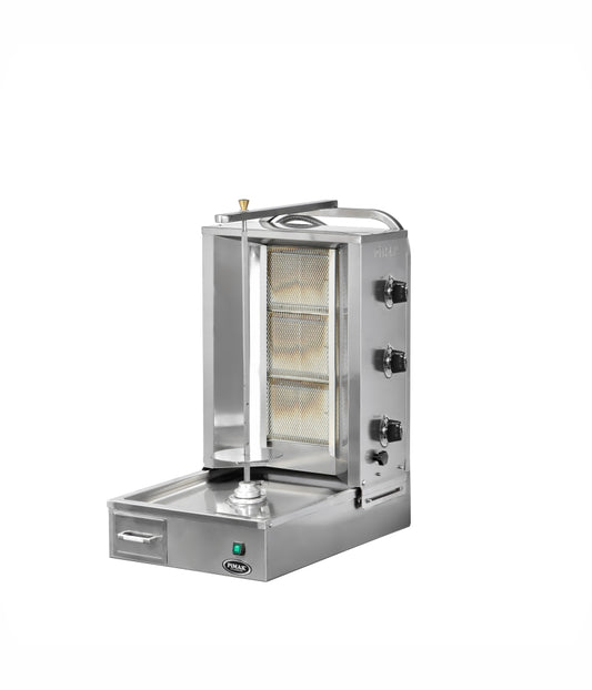 Machine à Doner kebab moteur en bas 3 radiants à GAZ - PIMAK -  DO6/M77-(3A)