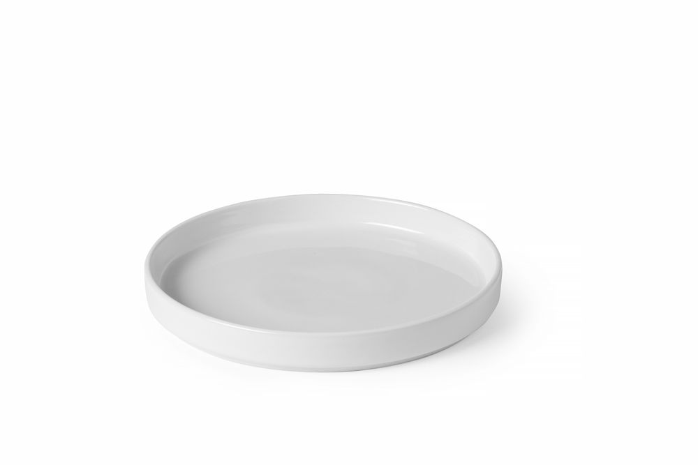 Assiette à bord haut Oslo, HENDI, Oslo, Blanc, ⌀200x(H)25mm