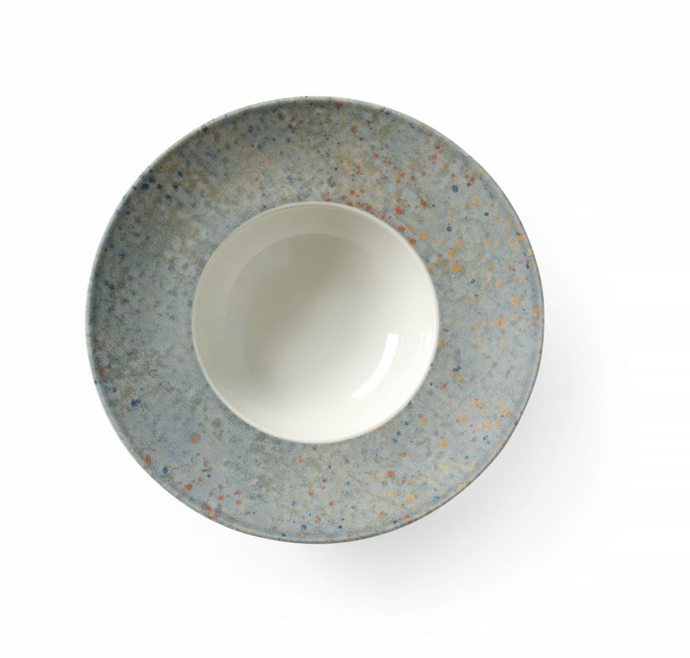 Assiette à pâtes Drop Collection, HENDI, Gris clair, ⌀275mm