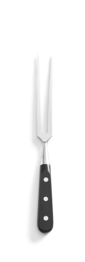 Fourchette à découper, HENDI, Kitchen Line, Noir, (L)290mm