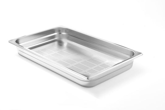 Bac gastronorme GN 1/1 perforé, HENDI, Profi Line, GN 1/1, 9L, (H)65mm