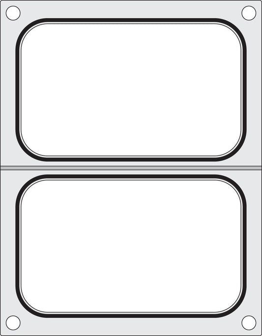 Matrice de scellage , HENDI, 2x récipients 178x113 mm