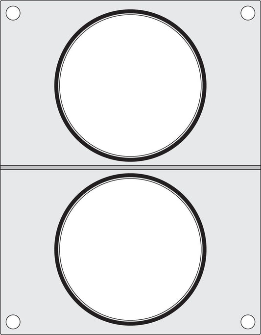Matrice de scellage , HENDI, 2 x récipient rond ø115 mm