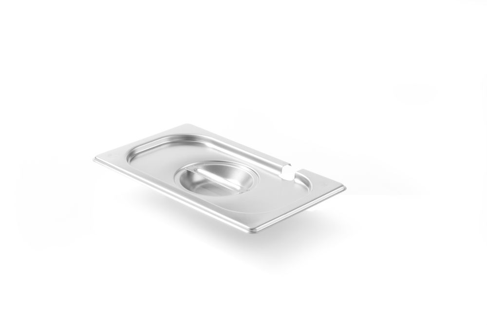 Couvercle Gastronorme avec encoche louche, HENDI, Kitchen Line, GN 1/4, 265x162mm