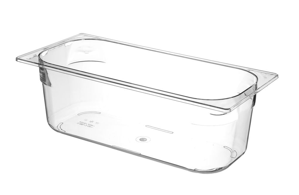 Bac à glace polycarbonate, HENDI, 5L, Transparent, 360x165x(H)120mm