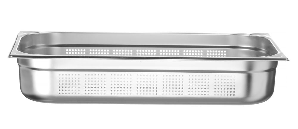 Bac gastronorme GN 1/1 perforé, HENDI, Kitchen Line, GN 1/1, 14L, (H)100mm