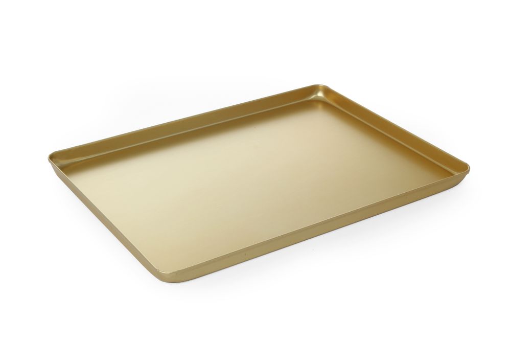 Plateau de présentation couleur or, HENDI, 400x300x(H)20mm