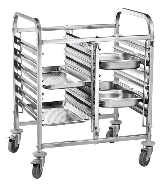 Chariot porte-plateaux double - 12 x GN 1/1, HENDI, 810x610x(H)960mm