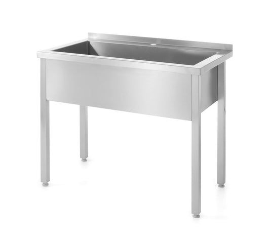 Table d’évier simple - soudée, HENDI, Profi Line, 1000x600x(H)850mm