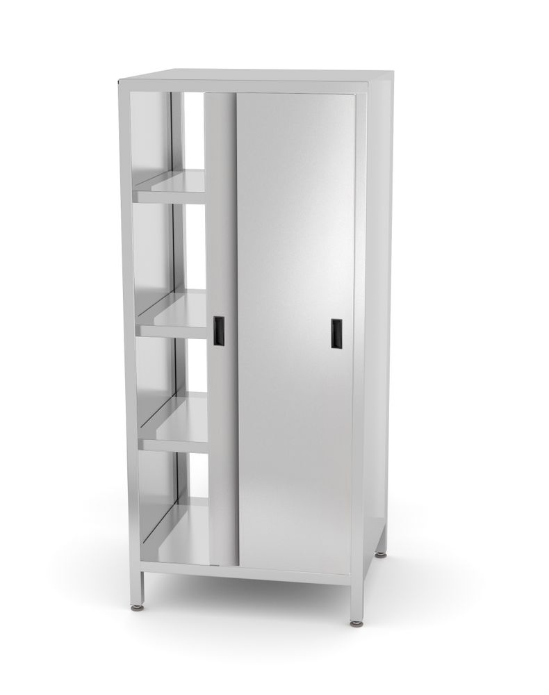 Placard passe-plats avec séparation et portes coulissantes, HENDI, Kitchen Line, 800x700x(H)1800mm