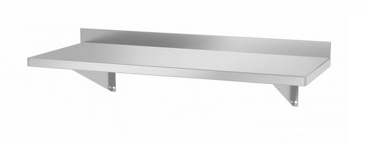 Étagère murale avec 2 supports en acier, HENDI, 800x300x(H)250mm
