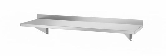 Étagère murale avec 2 supports en acier, HENDI, 1000x300x(H)250mm