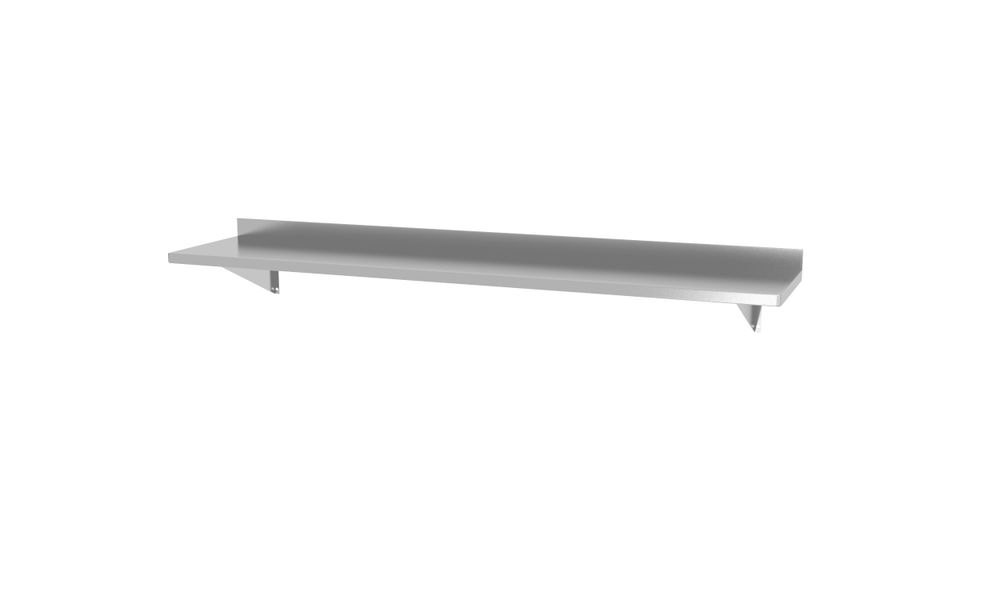 Étagère murale avec 2 supports en acier, HENDI, 1400x300x(H)250mm