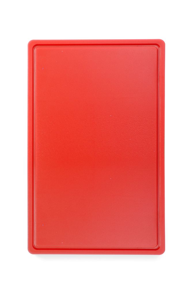 Planche à découper HACCP Gastronorme 1/1, HENDI, GN 1/1, Rouge, 530x325mm