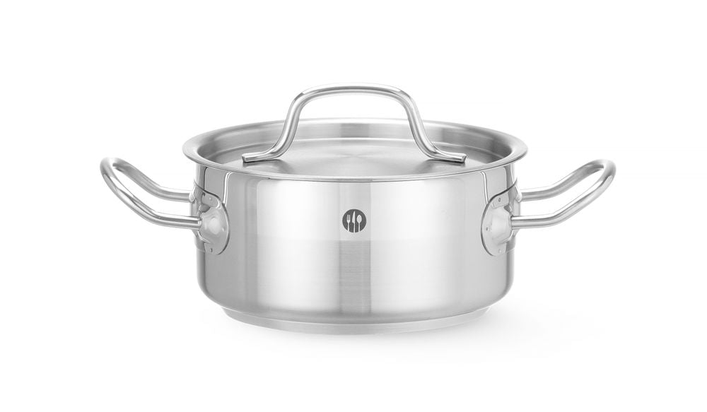 Faitout avec couvercle, HENDI, Profi Line, 1,5L, ⌀160x(H)75mm