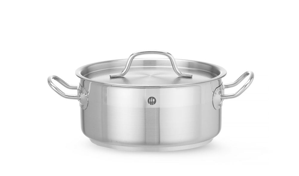 Faitout avec couvercle, HENDI, Profi Line, 2,8L, ⌀200x(H)90mm