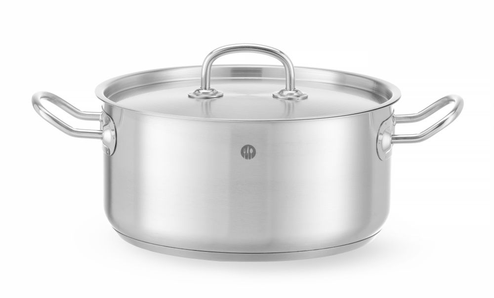 Faitout avec couvercle, HENDI, Kitchen Line, 4,9L, ⌀240x(H)110mm