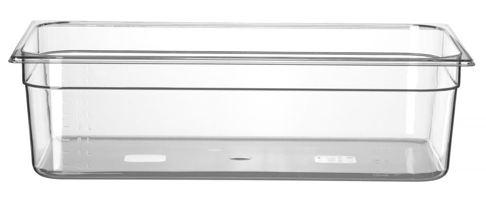 Bac Gastronorme 1/1, HENDI, Profi Line, GN 1/1, 21L, Transparent, 530x325x(H)150mm