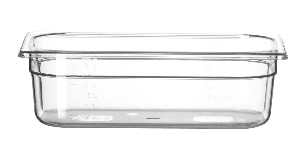 Bac Gastronorme 1/3, HENDI, Profi Line, GN 1/3, 4L, Transparent, 325x176x(H)100mm